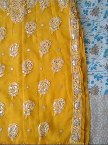 Yellow Embroidered Kurti
