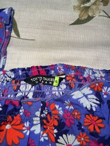 Floral Print Crop Top