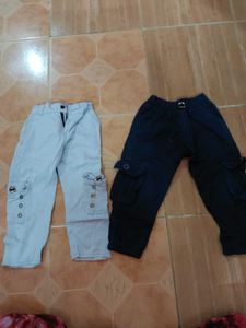 Boys Cargo Pants - 2 Pairs