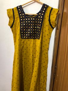 Mustard Colour Festive Top