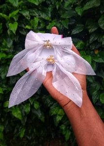 TRENDING 4 Colour BOW HAIR CLIP 2PCS