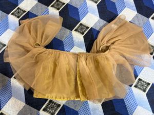 Ruffled Tulle Top