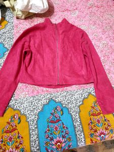 Pink Zip-Up Jacket