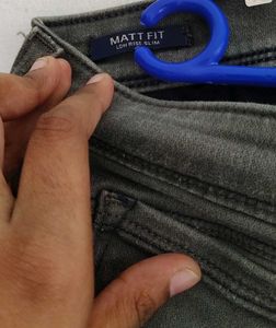 Louis Philippe Men’s Jeans – Olive Green