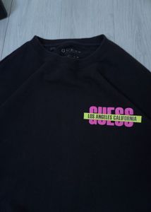Guess Black Graphic Print Sweatshirt
