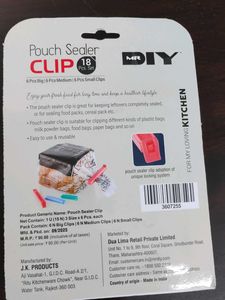 DIY Pouch Sealer Clips - 18 pcs