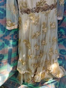 Elegant Ethnic Gown With Side Zip