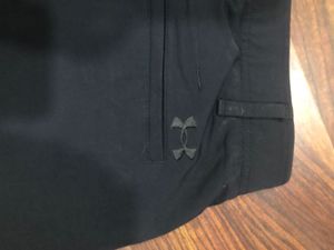 under armour navy blue track pant