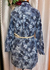 Floral Print Shirt Dress