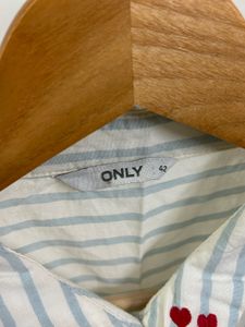 Striped button Up with heart Detailing