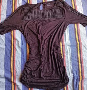 black Embellished Top