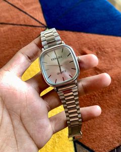 Vintage Silver FENLEX Quartz Watch – Timeless Eleg