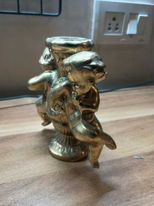 white metal lamp part
