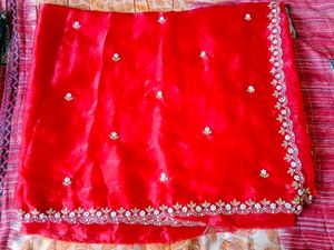 Elegant Red Saree