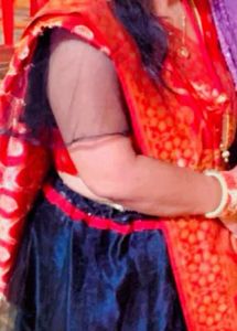 Beautiful Langha Net And Satin