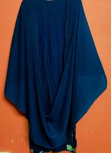 Embroidered Navy Kaftan