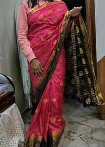 Stitched Saree With Unstitch Blouse