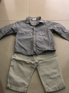 Boys&#39; Dinosaur Shirt &amp; Khaki Pants Set