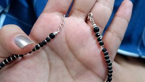 Real Silver Evil Eye Anklet
