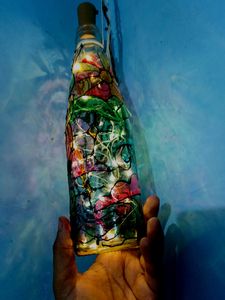 1  Decorative Glass Bottle With Light