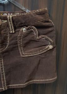 Mini Brown Y2K Skirt