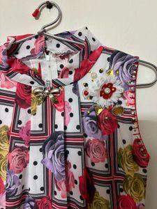 Cute Floral Girls Dress