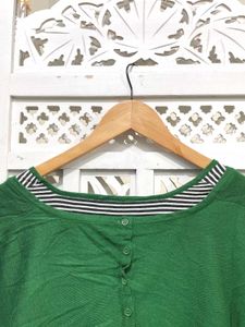 Green Striped Top A