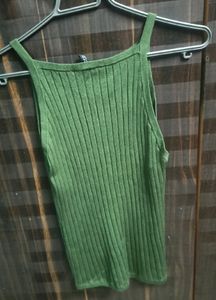 H&amp;M Ribbed strappy top