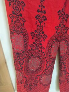 Red &amp; Black Palazzo Pants