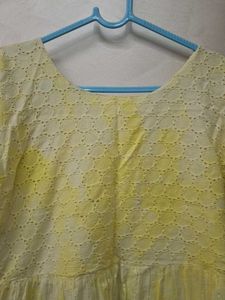 A line frock knee length