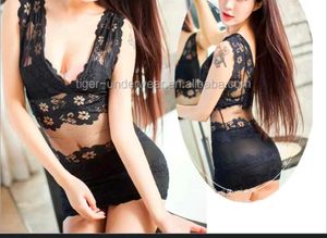 Black Lace Mini Dress