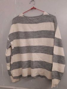 Striped V-Neck Sweater