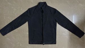 Dark Wash Denim Moto Jacket