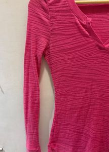 Pink Long Sleeve Top
