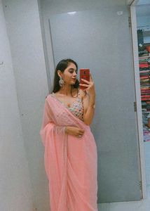 Pink Saree