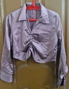 Stylish Lavender Crop Top