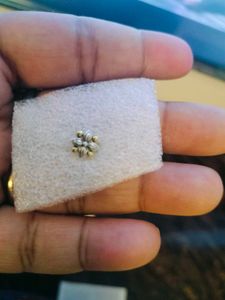 Flower Stud Silver Nose Pin