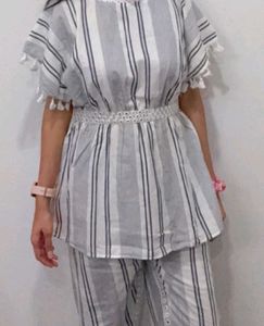 Striped Co-ord Set.  Size: S