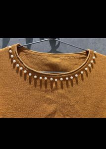 Mustard Knit Top