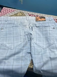 Stifler Jeans. Good Fit Checked Cotton Jeans and Looks Good When Wearing