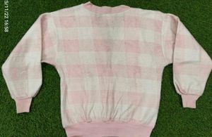 Imported Pink Plaid Cardigan