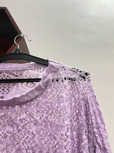 Lavender Knit Top