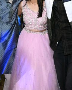 Pink Embellished Lehenga Choli