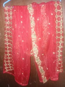 Red Kurti with Gharara and Dupatta❤️
