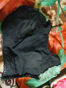 Green Black Partywear Fully Stitched Lehenga