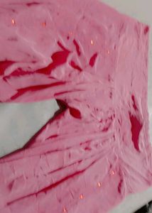 Rose Colour Silk Shalwar Kmeez Duptta