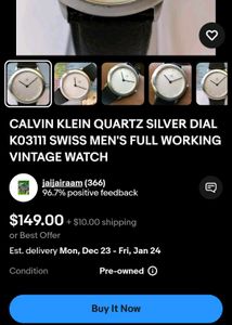 Ck Calvin Klein Original Women&#39;s Watch