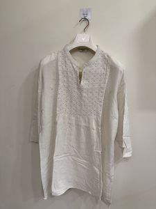 White embroidered kurta, Like new, Size: XL