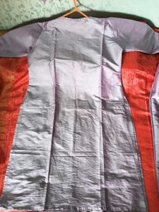 Gently Used Lavender Kurta With Bottom&Dupatta