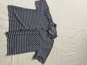 Zara cool short length shirt and black tshirt